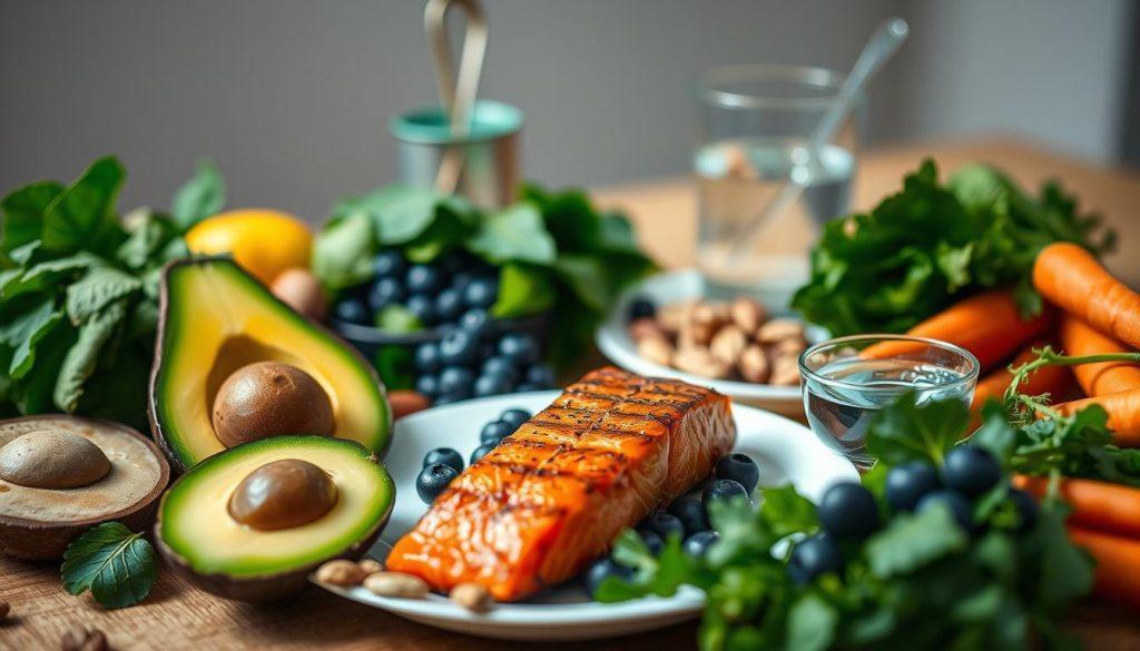 balanced diet for healthy hair