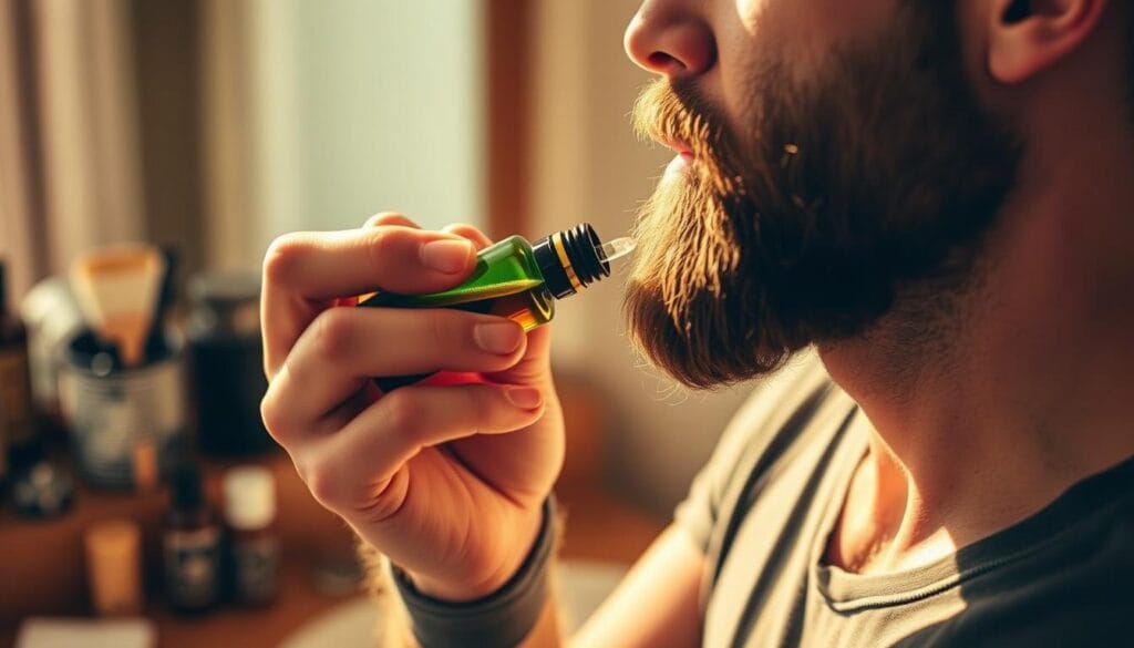 beard growth routine