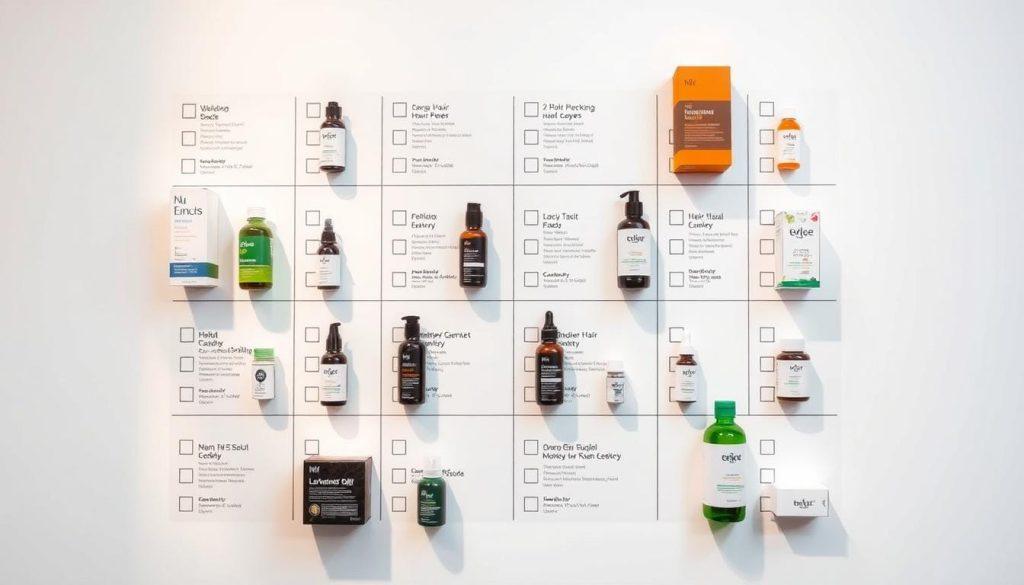 hair growth product checklist