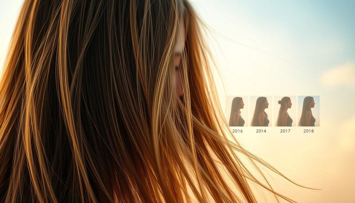 one year hair growth