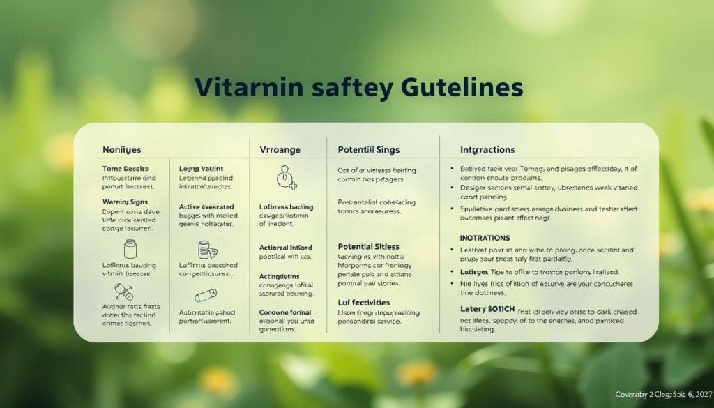 vitamin safety guidelines